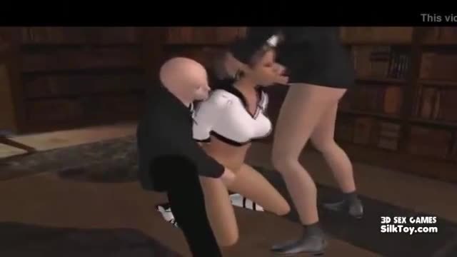 Horny animated slut porn game